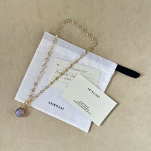 画像をギャラリービューアに読み込む, 【ネックレス】春の光を纏うファイアオパール&クリスタルチェーンのネックレス