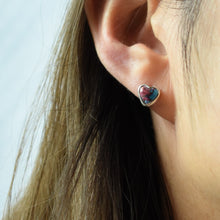 画像をギャラリービューアに読み込む, Pink copper turquoise heart pierce |MARIA JEWELRY(マリアジュエリー)