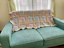 画像をギャラリービューアに読み込む, お花モチーフの柔らか膝掛け|M'S CROCHET(エムズクロシェット)