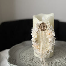 画像をギャラリービューアに読み込む, フラワーアートキャンドル ホワイトリース|ciel bleu(シエルブルー)