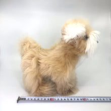 画像をギャラリービューアに読み込む, ベビーアルパカの天然皮革 シュナウザー ぬいぐるみ|ペルー職人手仕事・一点もの