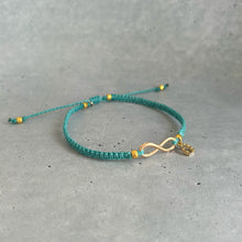 画像をギャラリービューアに読み込む, オリジナルワックスコードアンクレット インフィニティ×馬蹄 選べる3カラー|On Cloud Nine(オンクラウドナイン)