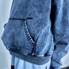 画像をギャラリービューアに読み込む, デニムルック プルオーバー スウェットシャツ|Nora Lily(ノラリリー)