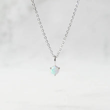 画像をギャラリービューアに読み込む, オパール ソリティア ネックレス(シルバー925/ロジウムプレーティング)|SMUK(スムーク)