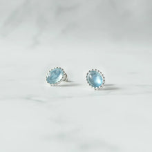 画像をギャラリービューアに読み込む, アクアマリン スタッドピアス(シルバー925)|SMUK(スムーク)