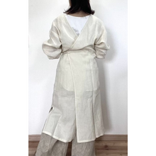 画像をギャラリービューアに読み込む, 上質リネンの前結び割烹着|かっぽう着屋(カッポウギヤ)