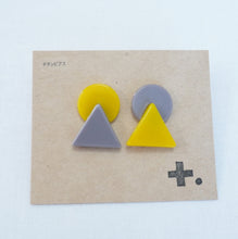 画像をギャラリービューアに読み込む, まるさんかくピアス|PlusDot+.(プラスドット)