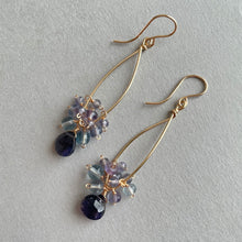 画像をギャラリービューアに読み込む, アイオライトとフローライトのピアス|Na Lumière (ナ ルミエール)