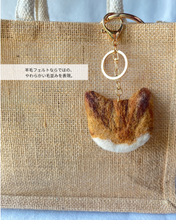 画像をギャラリービューアに読み込む, 存在感ある大きめ猫ストラップ(Lサイズ)|手作り羊毛フェルト(茶トラ白)|たろじろ