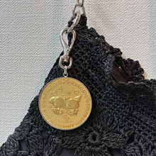 画像をギャラリービューアに読み込む, My Melody 50th & Kuromi 20th Anniversaries バッグチャーム・マイメロディ&クロミ・ゴールド|Cuprum by ISHIWATA(クプラム バイ イシワタ)