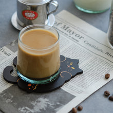 画像をギャラリービューアに読み込む, 猫雑貨・木製プレート&コースター【ねこまみれ 腹見せのあにゃん】|Ten&O