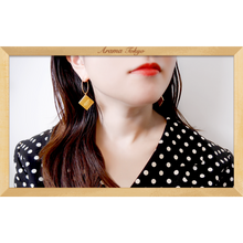 画像をギャラリービューアに読み込む, 四角いプレート付きピアス|ARAMA TOKYO(アラマトーキョー)