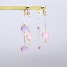 画像をギャラリービューアに読み込む, 美濃和紙のイヤリング/ピアス・前後で揺れるドット|マッチュルーム