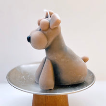 画像をギャラリービューアに読み込む, おりこうな犬のキャンドル【シュナウザー】Brown|Studiok.k(スタジオケーケー)