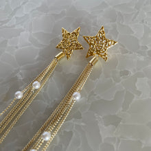 画像をギャラリービューアに読み込む, スター×パールタッセルピアス|Novedad.(ノベダ)