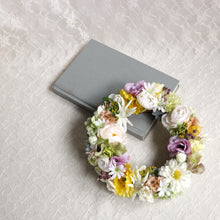 画像をギャラリービューアに読み込む, 自然な色合いのフラワーリース*White&Purple|Luna et Lily(ルナエリリ)