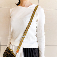 画像をギャラリービューアに読み込む, 真田紐 マルチショルダー cotton100% 牛革 木綿 肩が楽チン ショルダーベルト|六屋(ムツヤ)