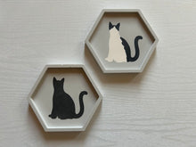 画像をギャラリービューアに読み込む, 六角形のにゃんこトレイ〈おすわり〉|Delight(デライト)