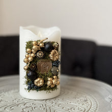 画像をギャラリービューアに読み込む, フラワーアートキャンドル スクエアエンブレムW|ciel bleu(シエルブルー)