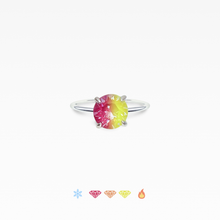 画像をギャラリービューアに読み込む, 色が変わる宝石リング キラナライト祭果「虹立ち」 ラウンド6mm SV925|atelier ShowKer(アトリエショーカー)