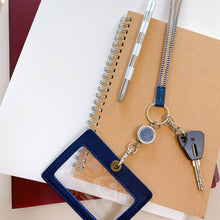 画像をギャラリービューアに読み込む, 真田紐 ネックリールストラップ 木綿100% × 栃木レザー|六屋(ムツヤ)