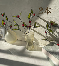 画像をギャラリービューアに読み込む, 赤い実のヤドリギ|wire art Niko(ワイヤーアートニコ)