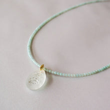 画像をギャラリービューアに読み込む, Pendant / vintage glass top × natural stones|soiesoie(ソワソワ)