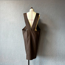 画像をギャラリービューアに読み込む, リネンのバッククロスエプロン|PlusDot+.(プラスドット)