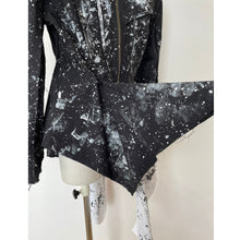 画像をギャラリービューアに読み込む, Men's patchwork shirt paint black- メンズパッチワークシャツ ペイント黒|Merci DIEU(メルシーデュー)