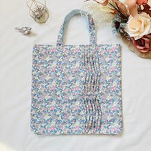 画像をギャラリービューアに読み込む, ウェーブタックトートバッグ(水色)|Nikomatch(ニコマッチ)