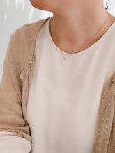 画像をギャラリービューアに読み込む, 「月の雫珠」国産あこや真珠バロックパール*サージカルステンレス・ネックレス「スタッドチェーン」|ツバメ舎(ツバメシャ)