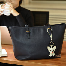 画像をギャラリービューアに読み込む, ハンドメイドレザー製キーホルダーチャーム WANCO・シュナウザーGRAY|WOODPEPE(ウードペペ)