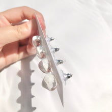 画像をギャラリービューアに読み込む, 水彩鉱石レジンピアス/イヤリングbehind White|mi-style(ミースタイル)