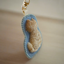 画像をギャラリービューアに読み込む, 和み猫のキーホルダー うしろ姿の茶トラ|Little Plum(リトルプラム)