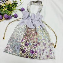 画像をギャラリービューアに読み込む, パッチワーク巾着バッグ(紫)|Nikomatch(ニコマッチ)