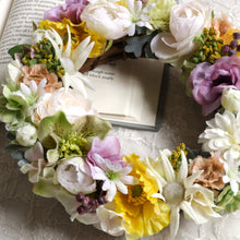 画像をギャラリービューアに読み込む, 自然な色合いのフラワーリース*White&Purple|Luna et Lily(ルナエリリ)