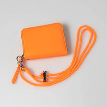 画像をギャラリービューアに読み込む, 蛍光レザーストラップ付き・ジャバラカードウォレット|perche(ペルケ)