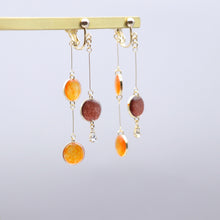 画像をギャラリービューアに読み込む, 美濃和紙のイヤリング/ピアス・前後で揺れるドット|マッチュルーム