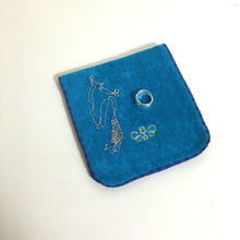 画像をギャラリービューアに読み込む, ストライプ チーフポーチ タオル地 Stripe Chief Pouch|Mon Luxe (モンリュクス)