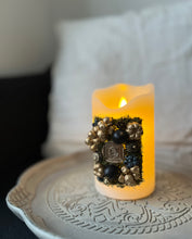 画像をギャラリービューアに読み込む, フラワーアートキャンドル スクエアエンブレムⅡ|ciel bleu(シエルブルー)