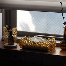 画像をギャラリービューアに読み込む, 靄 -MOYA- ティッシュケース くちなし(アンバー)|ame(アメ)