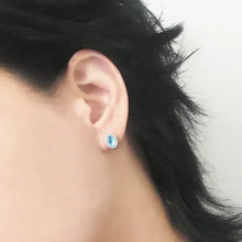 画像をギャラリービューアに読み込む, アクアマリン スタッドピアス(シルバー925)|SMUK(スムーク)