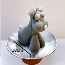 画像をギャラリービューアに読み込む, おりこうな犬のキャンドル【シュナウザー】Gray|Studiok.k(スタジオケーケー)