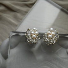 画像をギャラリービューアに読み込む, パールリッチビジューレース(シルバー)|Jewel tree(ジュエルツリー)