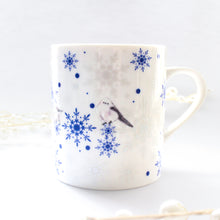画像をギャラリービューアに読み込む, シマエナガと雪の結晶舞うマグカップ|Blanche Neige By ちょこにゃん(ブランシュネージュバイチョコニャン)