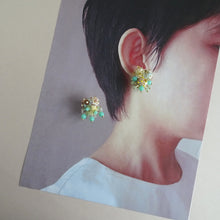 画像をギャラリービューアに読み込む, プランクトンの春/ミント//イヤリング|hanmmmo(ハンモ)