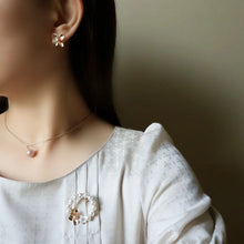 画像をギャラリービューアに読み込む, 【色が選べる】2way淡水パールフラワーピアス|SAKURA jewelry(サクラジュエリー)