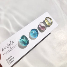 画像をギャラリービューアに読み込む, 水彩鉱石レジンピアス/イヤリングbehind Black|mi-style(ミースタイル)