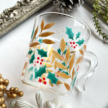 画像をギャラリービューアに読み込む, クリスマスホーリー 耐熱グラス|RYUEN(リュウエン)