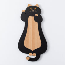 画像をギャラリービューアに読み込む, 猫雑貨・木製プレート&コースター【ねこまみれロング 来福招福】|Ten&O Art+Craft(テンアンドオー アートクラフト)